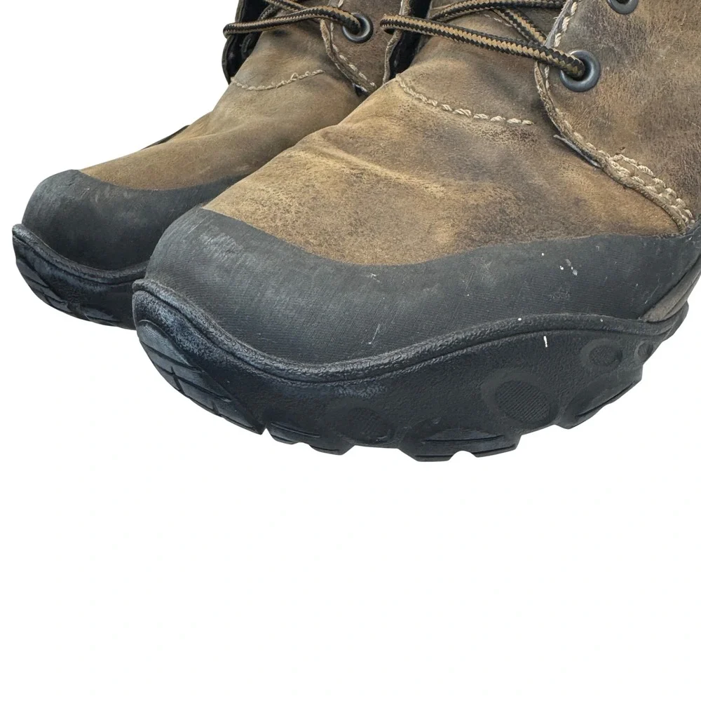 Merrell Coda Mid Deepwood Brown Leather Waterproof Hiking Boots Mens 10 Vibram